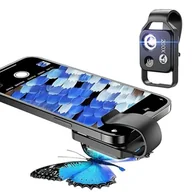 Pozostałe urządzenia kosmetyczne - Obiektyw mikroskopowy do telefonu APEXEL 200X (APL-MS002BK) - miniaturka - grafika 1