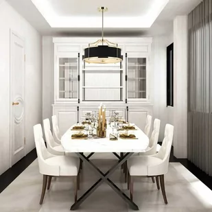 LAMPA WISZĄCA STANZA GOLD/NERO S złota oprawa czarny klosz nowoczesna - Lampy sufitowe - miniaturka - grafika 1
