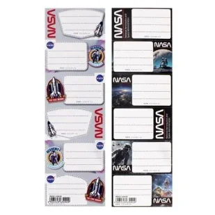 Naklejki na zeszyt NASA (25szt) - STARPAK - Szkolne artykuły papiernicze - miniaturka - grafika 1