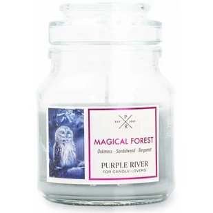 Purple River sojowa naturalna świeca zapachowa w szkle 4 oz 113 g - Magical Forest - Świece - miniaturka - grafika 1