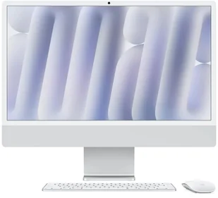 APPLE iMac Z1E2 59,62cm 23,5Zoll Standardglas M4 8C CPU/8C GPU/16C N.E. 16GB 512GB SSD Gbit Eth MM MaKey DE Silber - Zestawy komputerowe - miniaturka - grafika 1
