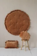 Maty edukacyjne - Mata soft welwet z falbanką "Karmel" - miniaturka - grafika 1