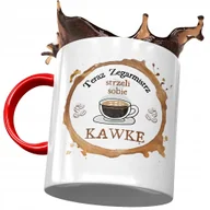 Kubki - Kubek Czerwony Dla Zegarmistrza Strzeli Kawkę z Nadrukiem ze Zdjęciem + Opakowanie na prezent (wzór 03) - miniaturka - grafika 1