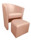 Fotele - ATOS Fotel Club z podnóżkiem D11 Buk - miniaturka - grafika 1