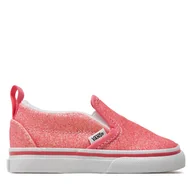 Buty dla dziewczynek - Tenisówki Vans Td Slip-On V VN000UBSPNK1 Różowy - miniaturka - grafika 1