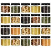 Pojemniki kuchenne - SŁOIK PLASTIKOWY 100ml POJEMNIK NA PRZYPRAWY 20szt - miniaturka - grafika 1