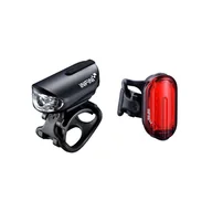 Lampki rowerowe - Oświetlenie INFINI OLLEY SET USB I-210PRI-B – Czarny - miniaturka - grafika 1