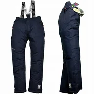 Spodnie narciarskie - Spodnie NARCIARSKIE Zimowe OCIEPLANE Szelki 134 - miniaturka - grafika 1