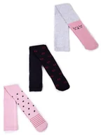 Rajstopy - Rajstopy dziewczęce bawełniane we wzory 3PAK 152-158 YOCLUB - miniaturka - grafika 1