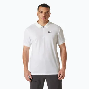 Koszulka polo męska Helly Hansen Hp 1/2 Zip Polo white WYSYŁKA W 24H 30 DNI NA ZWROT - Sport OUTLET - miniaturka - grafika 1
