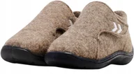 Buty dla dziewczynek - HUMMEL KAPCIE DZIECIĘCE BRĄZOWE FILCOWE Z RZEPEM 27 J0A - miniaturka - grafika 1