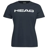 Koszulki i topy damskie - HEAD Club Basic T-shirt damski, granatowy, XS - miniaturka - grafika 1