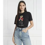 Koszulki i topy damskie - POLO RALPH LAUREN T-shirt JERSEY Regular Fit - miniaturka - grafika 1
