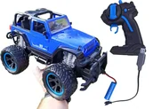 Zabawki zdalnie sterowane - Duży Samochód Zdalnie Sterowany TERENOWY OFF-ROAD auto na pilot dla dzieci blue 27x16x17 - miniaturka - grafika 1