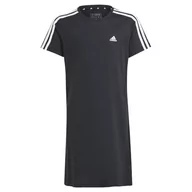 Sukienki - adidas Dziewczęca sukienka Essentials z 3 paskami, 14-15 lat, czarno-biała, czarny/biały, 14-15 lat - miniaturka - grafika 1