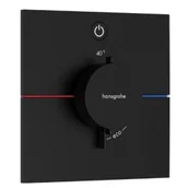 Baterie podtynkowe - HANSGROHE 15571670 ShowerSelect Comfort E Bateria termostatyczna, podtynkowa do 1 odbiornika Czarny Matowy - miniaturka - grafika 1