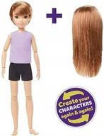 Lalki dla dziewczynek - Barbie Kreatywny Zestaw Startowy Lalka Miedziana - miniaturka - grafika 1