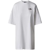Koszulki sportowe damskie - Koszulka damska The North Face W S/S Essential Oversize Tee Dress Rozmiar: L / Kolor: biały - miniaturka - grafika 1