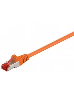 Goobay 95582 CAT 6 patch cable S FTP (PiMF) orange 1.5 m 95582 - Adaptery i przejściówki - miniaturka - grafika 2