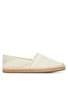 Tommy Hilfiger Espadryle Fringe Canvas Closed Espadrille FW0FW08881 Beżowy - Espadryle damskie - miniaturka - grafika 1