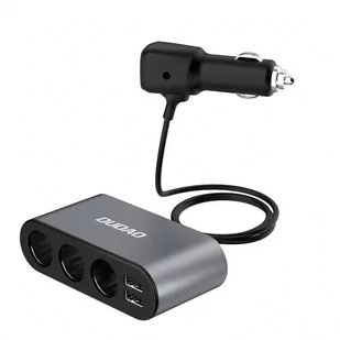 Dudao ładowarka samochodowa 2x USB / 3x rozdzielacz gniazda zapalniczki czarny (R1Pro black) - Ładowarki samochodowe - miniaturka - grafika 3