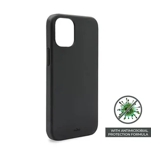 PURO ICON Anti-Microbial Cover - Etui iPhone 12 Mini z ochroną antybakteryjną (czarny) - Etui i futerały do telefonów - miniaturka - grafika 2