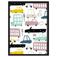 Wyposażenie pokoiku dziecięcego - Obrazek Colorful Traffic II 30x40cm - miniaturka - grafika 1