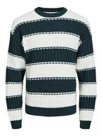 Swetry męskie - Jack & Jones Sweter "Luca" w kolorze biało-morskim - miniaturka - grafika 1