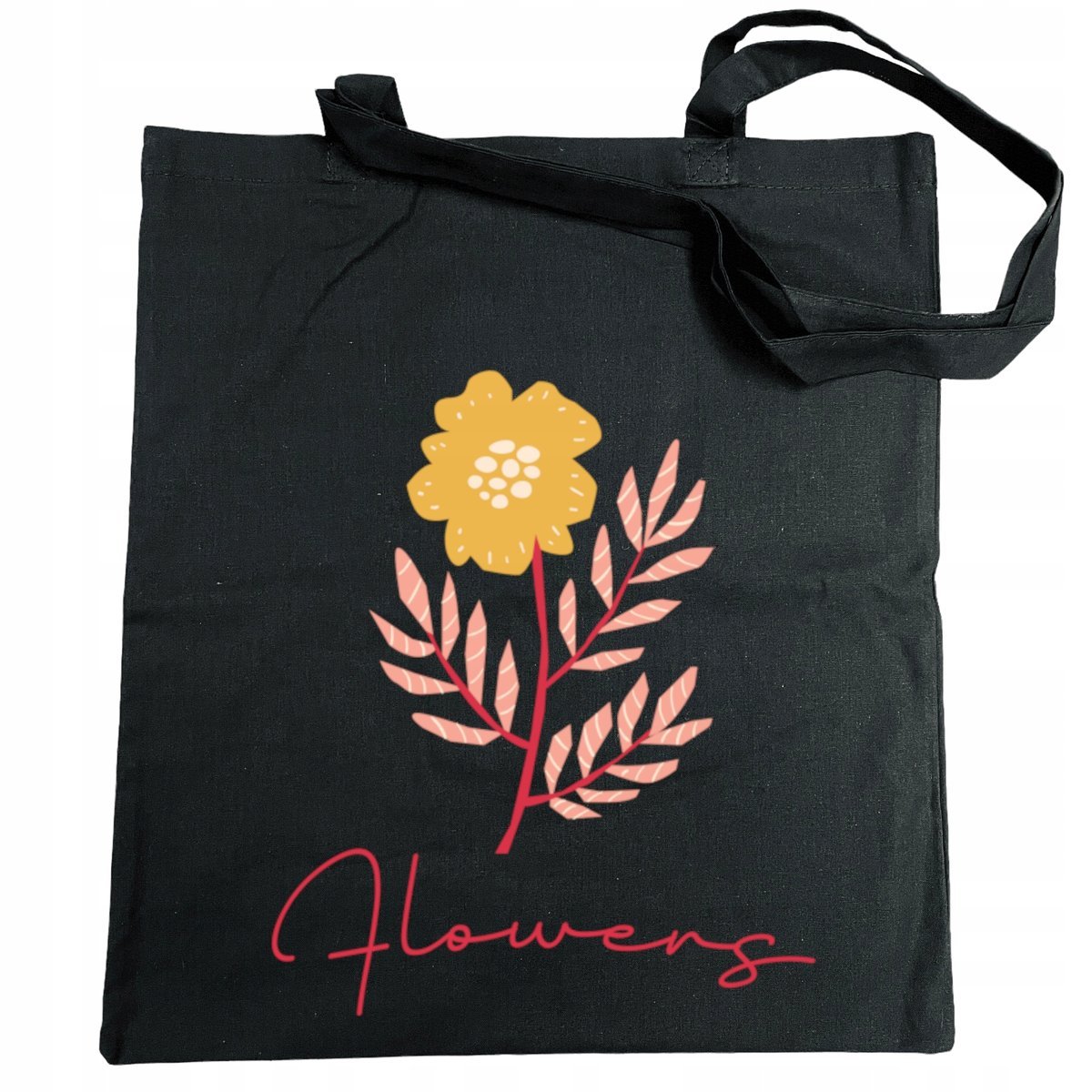 Torba na zakupy kolorowy nadruk KWIAT KWIATY