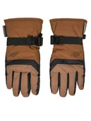 Rękawice narciarskie - 4F Rękawice narciarskie 4FJWAW24AFGLM129 Beżowy - miniaturka - grafika 1