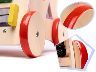 Pchacz chodzik drewniany kostka edukacyjna 6w1 - Pchacze - miniaturka - grafika 13