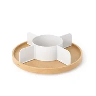 Pozostałe akcesoria kuchenne - Organizer obrotowy biały/natural, BELLWOOD - miniaturka - grafika 1