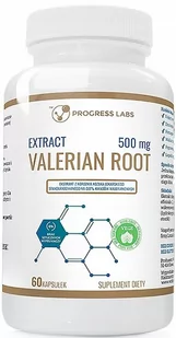 PROGRESS LABS PROGRESS LABS Extract Valerian Root 500mg - 60caps - Witaminy i minerały - miniaturka - grafika 1