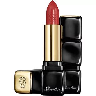 Guerlain 330 Red Brick KissKiss Satynowa Pomadka do ust 3.5 g - Szminki - miniaturka - grafika 1