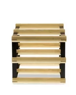 Stojaki na wino - Regał Na Wino Stojak Na 4 Butelki Szklane/ Pet — Rw-8/ 2X2 — Surowy Naturalny Metal + Drewno Rw-8-2X2-4 / Wamar-Sosenka - miniaturka - grafika 1