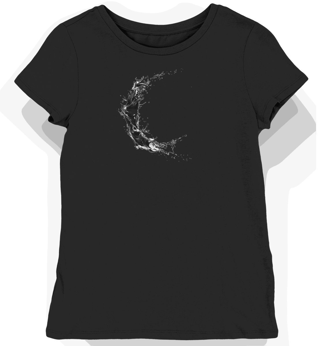 Koszulka damska czarna z motywem esportowym i dymkiem XL