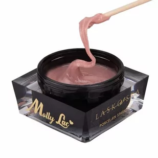 Molly Lac Żel budujący do paznokci Porcelain Sparkle Gel Laskovska Dirty Pink MollyLac 50 g - Żele do paznokci - miniaturka - grafika 1