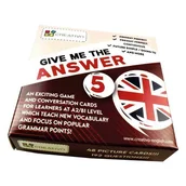 Książki do nauki języka angielskiego - Karty językowe Angielski Give me the answer Level 5 - miniaturka - grafika 1