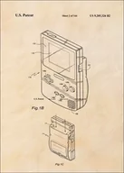 Plakaty - Patent, Konsola Przenosna Gameboy - plakat Wymiar do wyboru: 50x70 cm - miniaturka - grafika 1