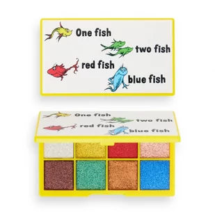 REVOLUTION MAKE UP I Heart x Dr.Seuss Paleta cieni do powiek(8) One Fish Two Fish Red Fish Blue Fish 1szt - Cienie do powiek - miniaturka - grafika 1