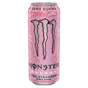 Monster Energy Ultra Strawberry Dreams Gazowany napój energetyzujący 500 ml - Napoje energetyczne i izotoniczne - miniaturka - grafika 1