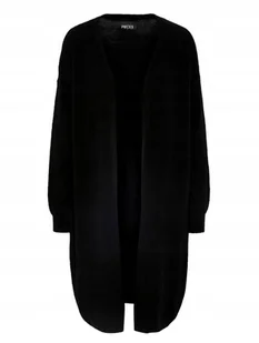 Kardigan damski bez zapięcia PIECES czarny, ROZMIAR M - Swetry damskie - miniaturka - grafika 1