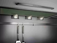 Lampy pozostałe - Trio Lighting Oprawa podszafkowa LED Ecco 3 szt., nikiel matowy - miniaturka - grafika 1