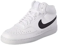 Buty trekkingowe męskie - Nike Męskie buty trekkingowe Court Vision, biały/czarny, 44 EU - miniaturka - grafika 1
