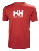 Koszulki męskie - Koszulka męska HELLY HANSEN HH LOGO T-SHIRT - Red - XL - miniaturka - grafika 1