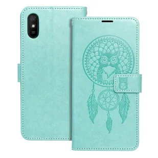 OEM Kabura Mezzo Book Do Xiaomi Redmi 9at / Redmi 9a Łapacz Snów Zielony - Etui i futerały do telefonów - miniaturka - grafika 1