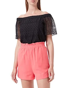 ONLY Damskie szorty ONLCARO HW PB Linen Blend PNT Shorts, Calypso Coral, XL - Spodenki damskie - miniaturka - grafika 1