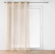 Firany - Firana na przelotkach ze złotym nadrukiem, LOUXOR, 140 x 280 cm - miniaturka - grafika 1