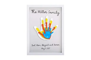 Pearhead Clear Family Handprint Frame, Family Print Keepsake, Multicolor DIY Art - Wyposażenie pokoiku dziecięcego - miniaturka - grafika 1