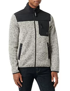 Som Męska kurtka przejściowa, szary (stone grey melange), 3XL - Kurtki męskie - miniaturka - grafika 1